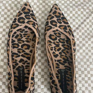 Steve Madden Leopard Print Pointed Toe Flats - Size 9